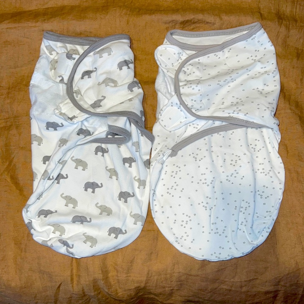Amazing Baby Swaddles - set of 2. Never worn, only washed.